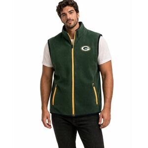 Green Bay Packers Vest Mens Medium Green NFL Football Team Apparel Fleece